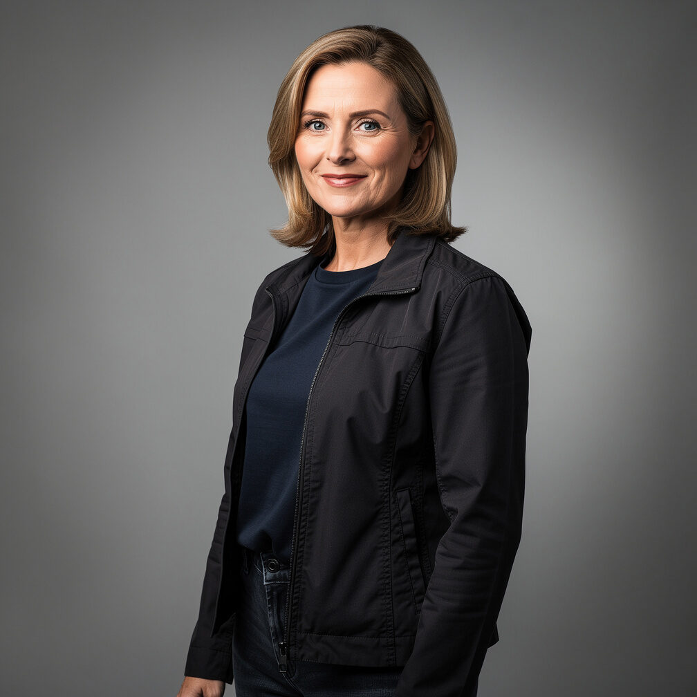 Portrait of a female studio production director